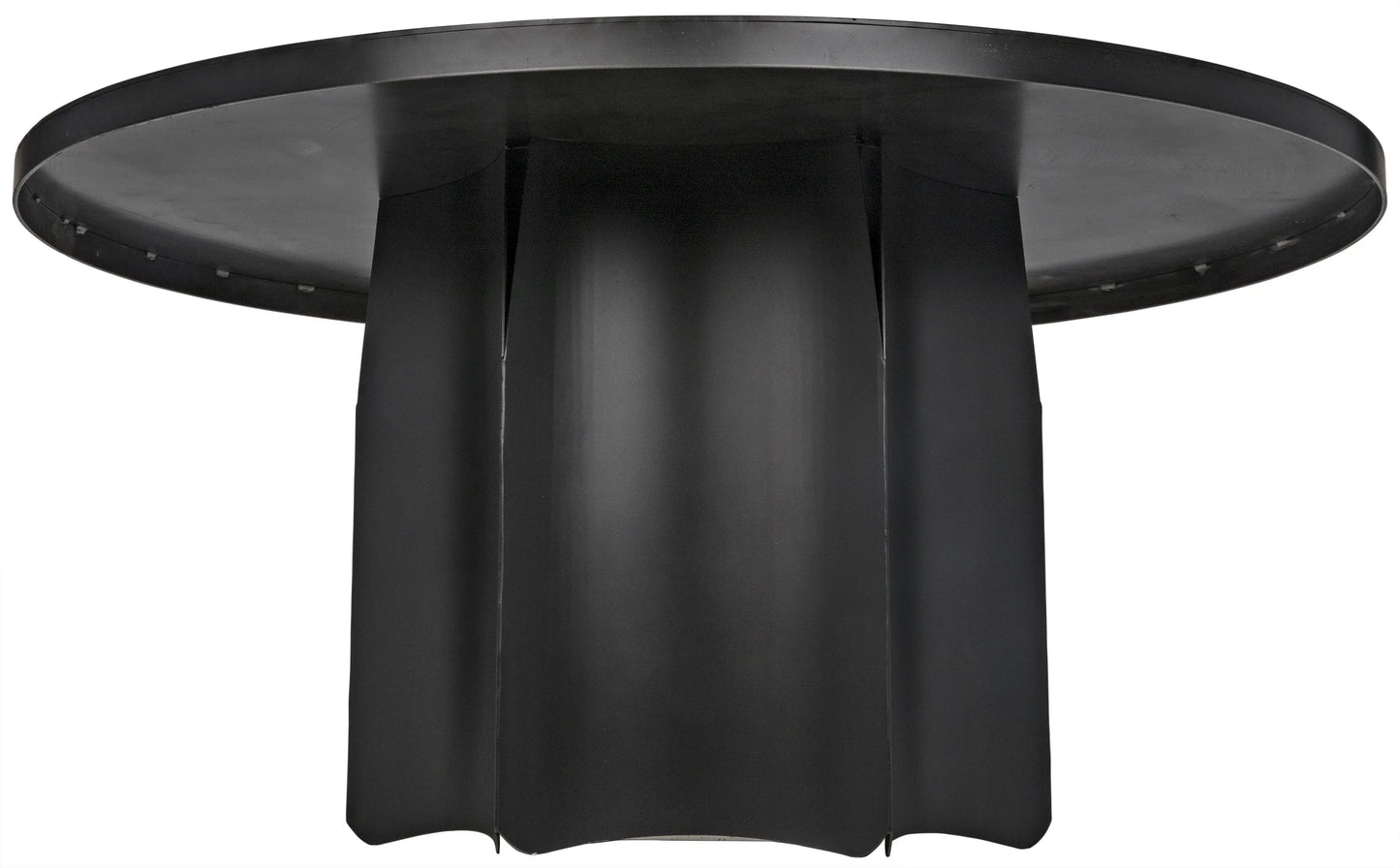 Rome dining table, black steel