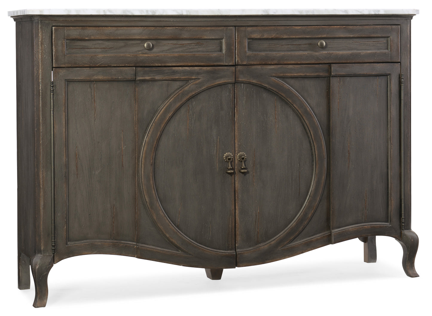 Melange four-door two-drawer credenza