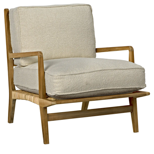 Allister chair, white us made cushions