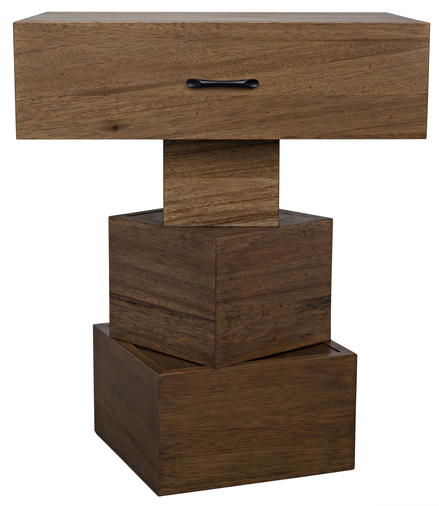 Grobius side table, dark walnut