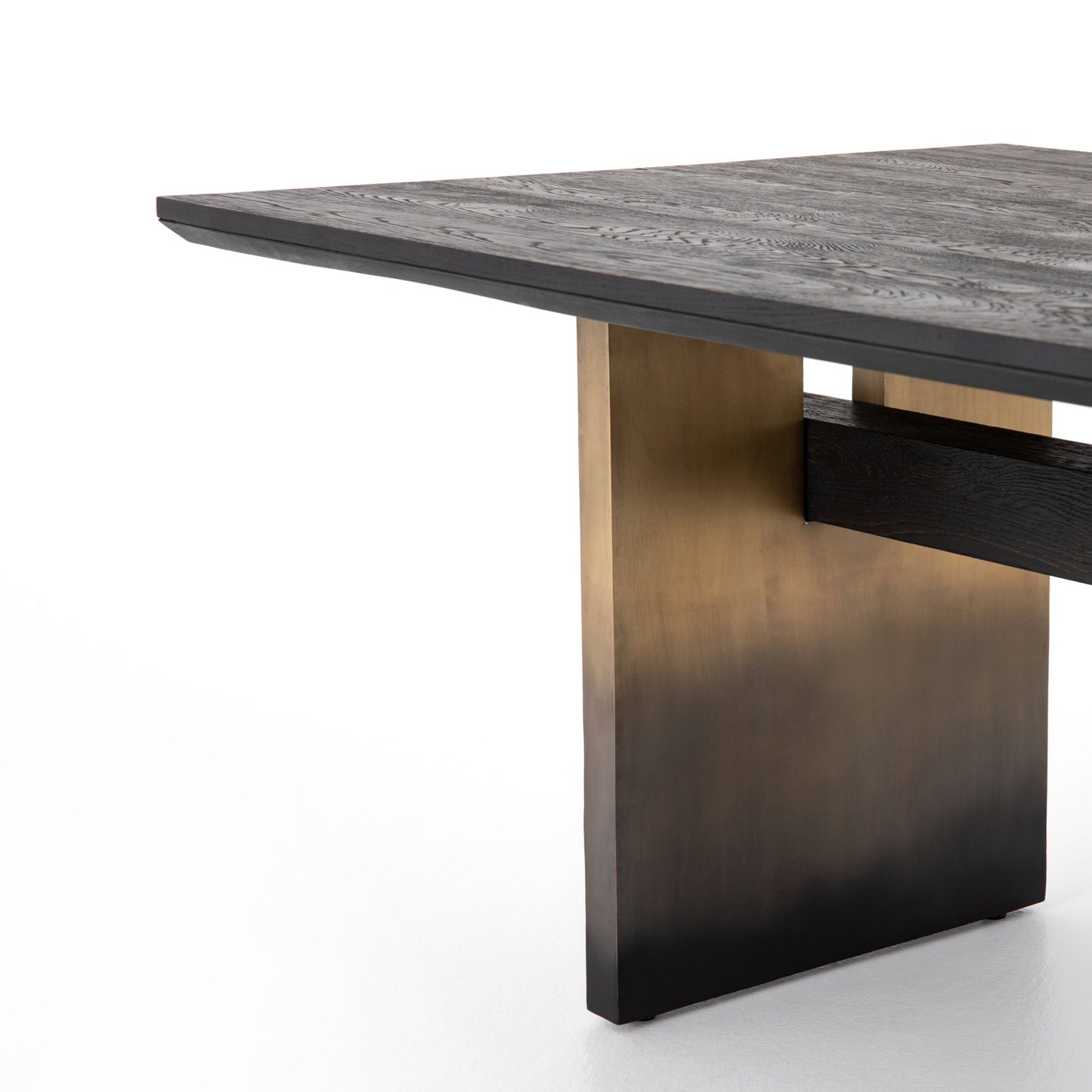 Brennan dining table-worn black