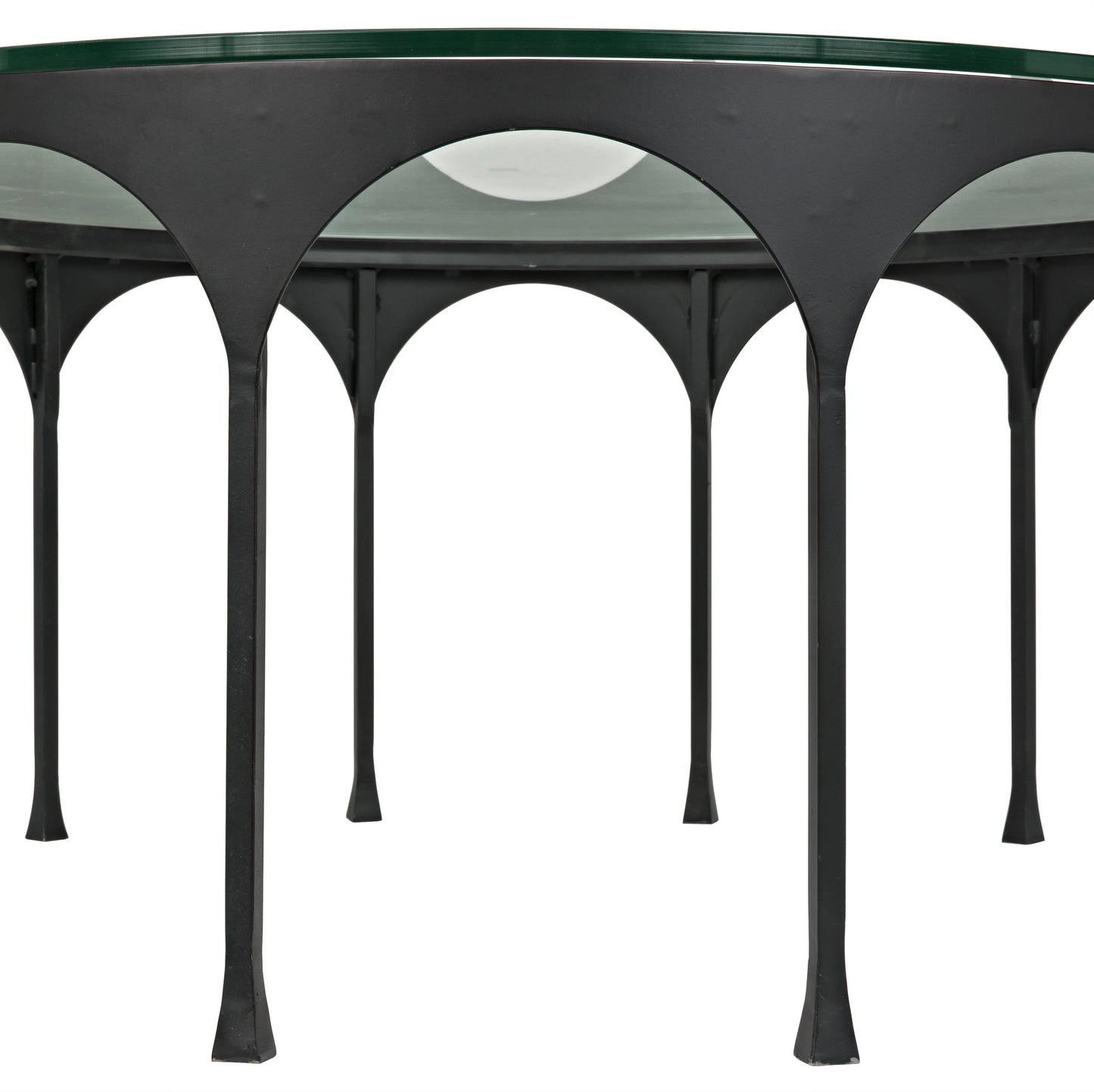 Achille coffee table, black steel