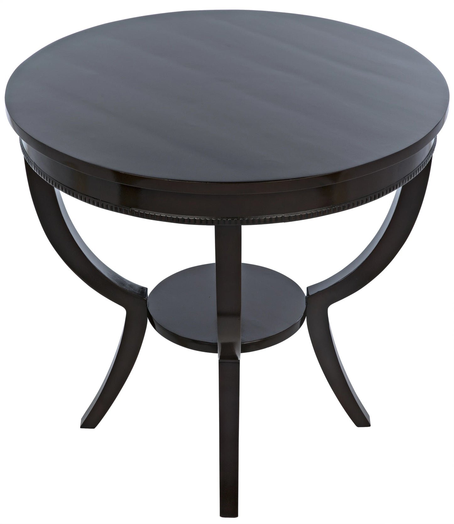 Scheffield round end table, black