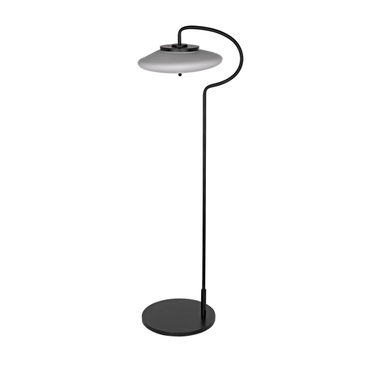 Lolibri floor lamp, black steel