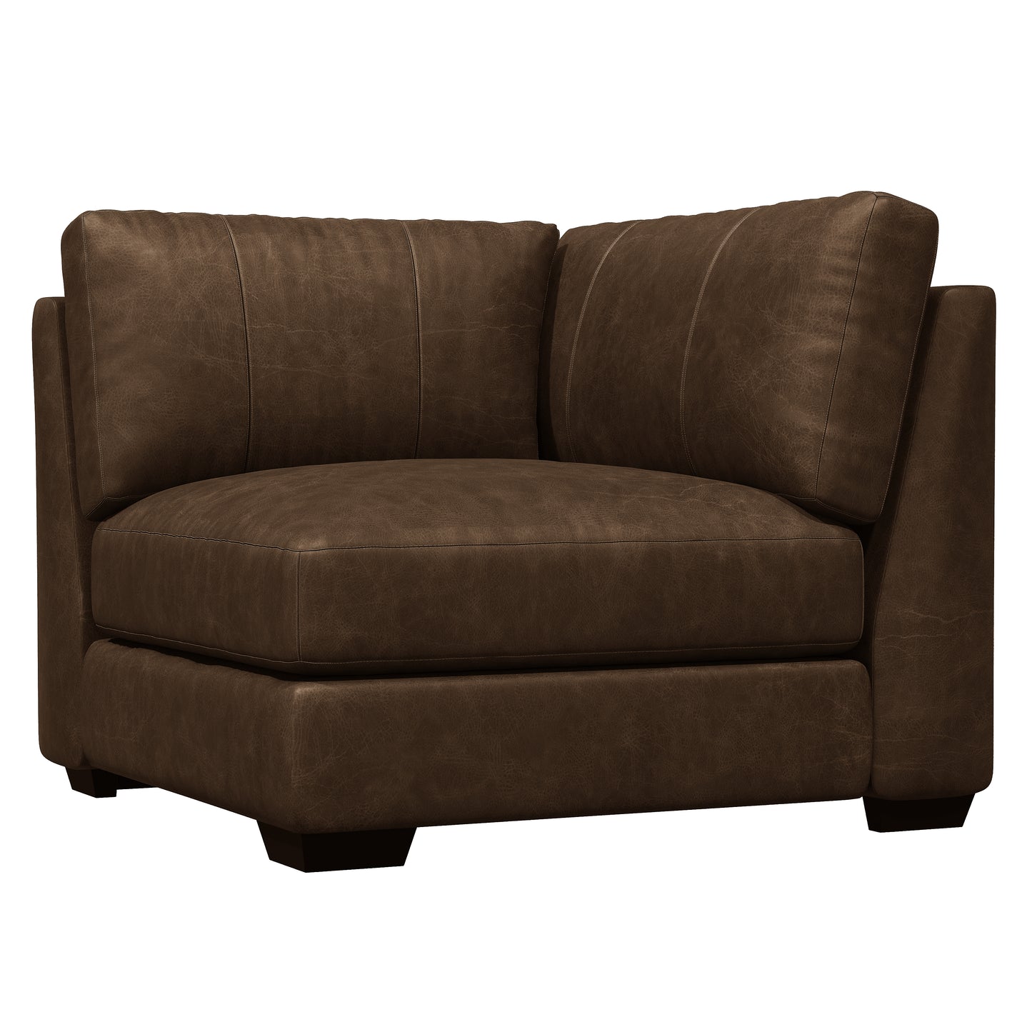 Dawkins leather corner chair