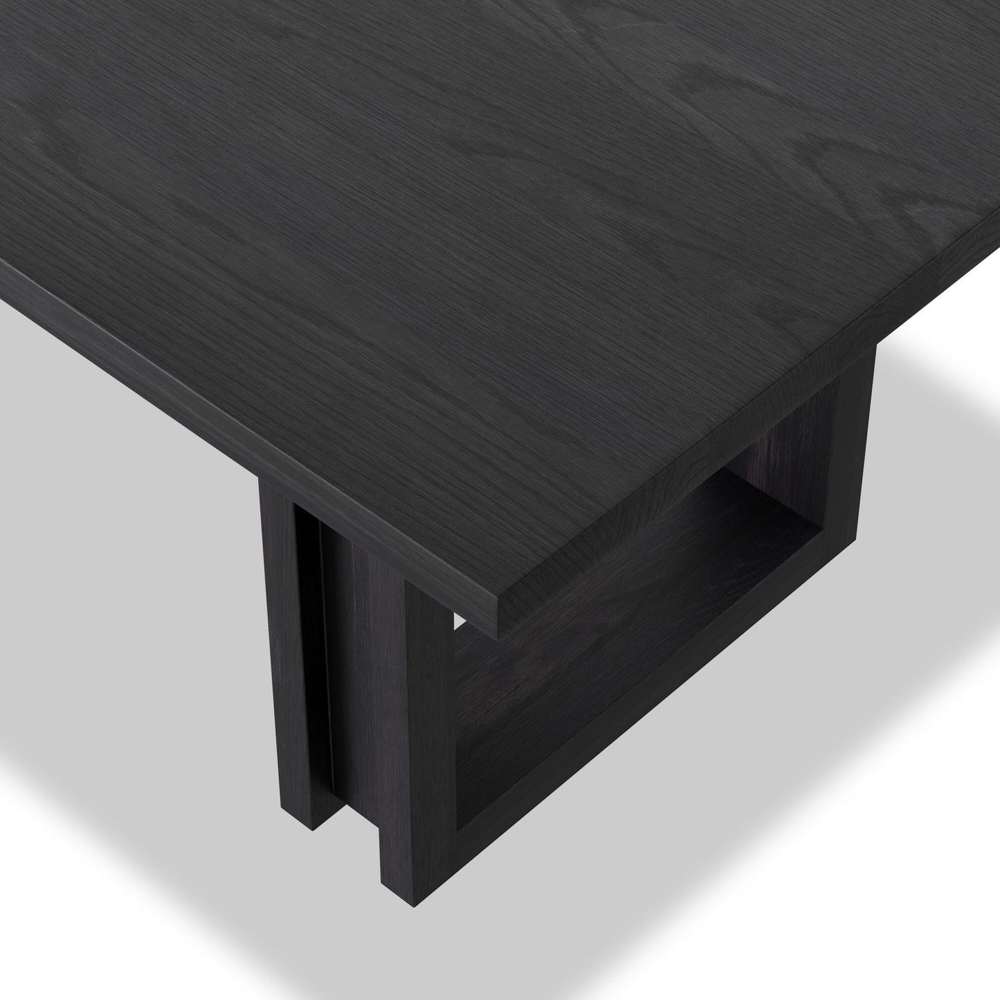 Carmel dining table: black wash