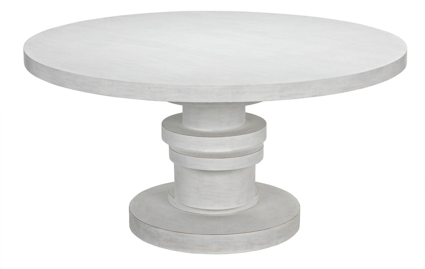 Hugo dining table 60",  white wash