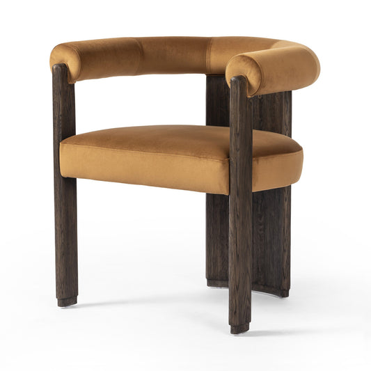 Canon dining chair: stax rust-drifted brown