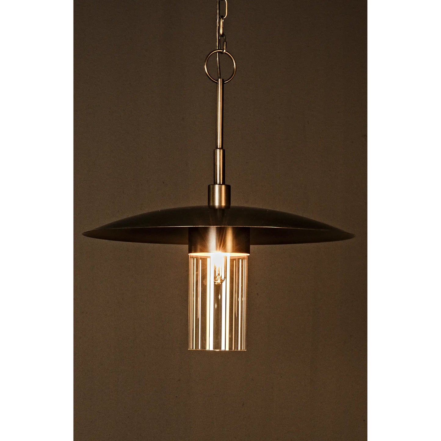 Anton pendant, metal with aged brass finish