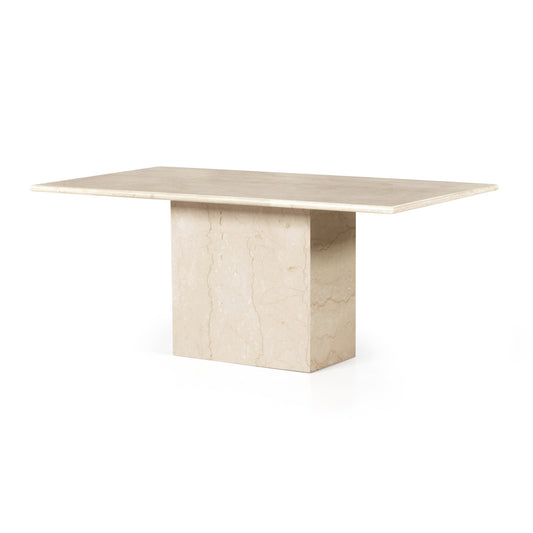 Arum dining table: cream marble