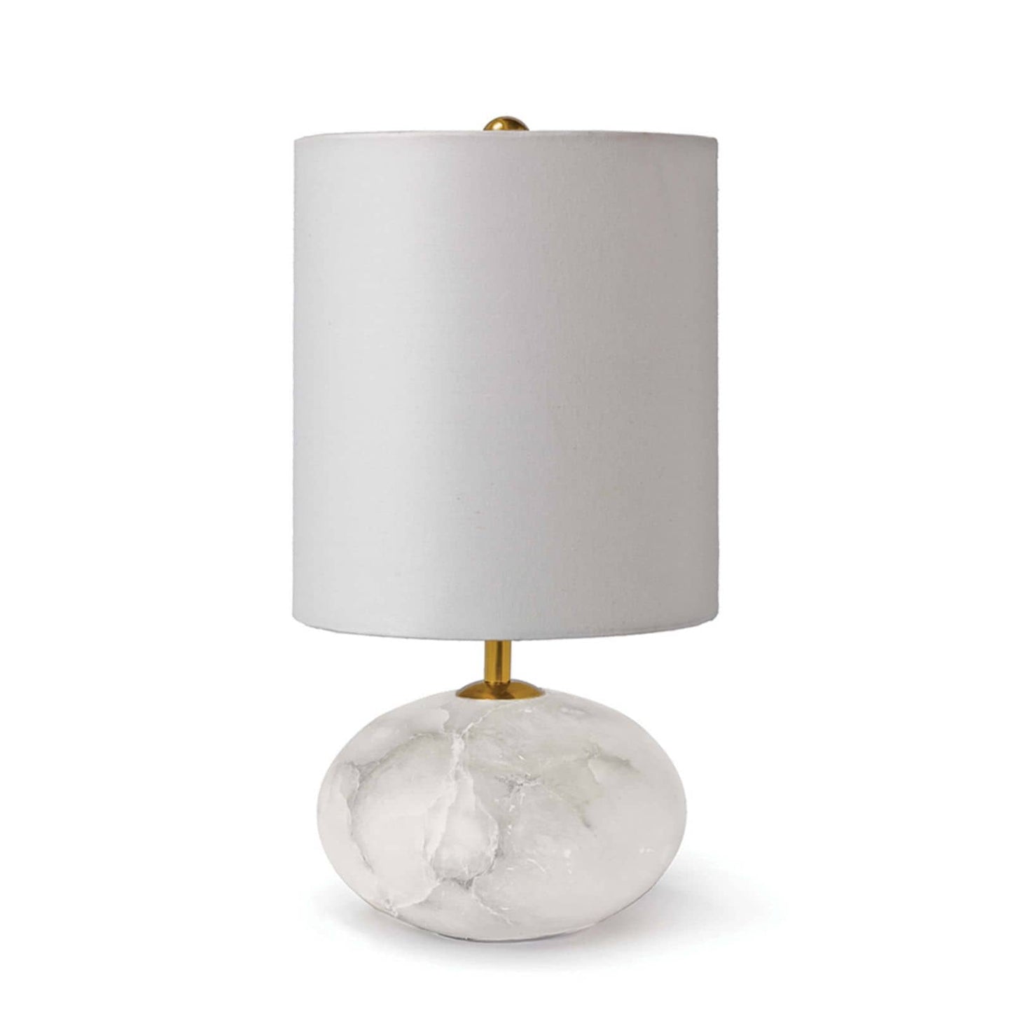 Alabaster mini orb lamp