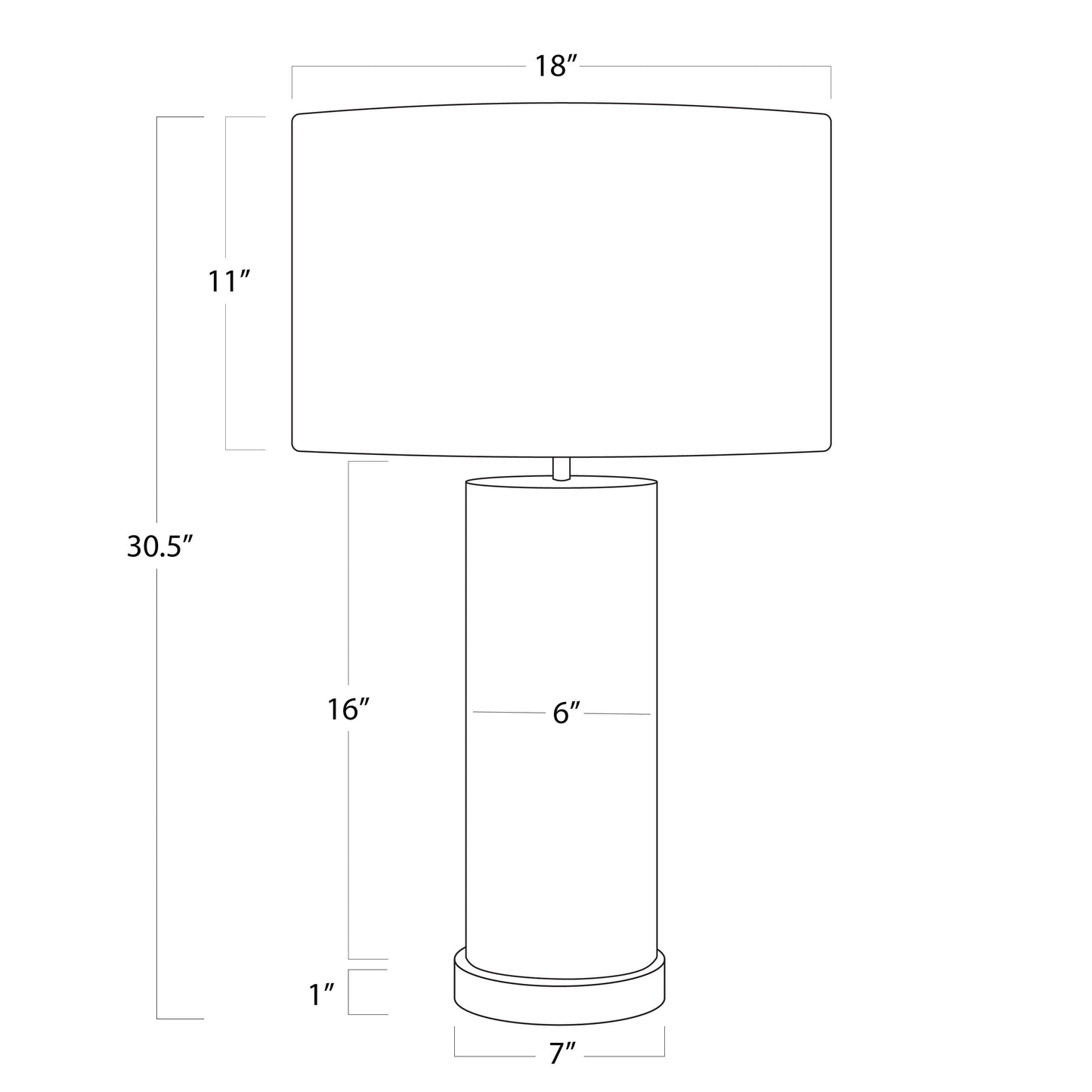 Andres column table lamp