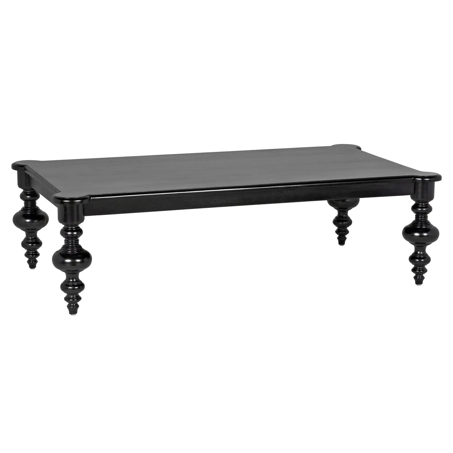 Graff coffee table, hand rubbed black