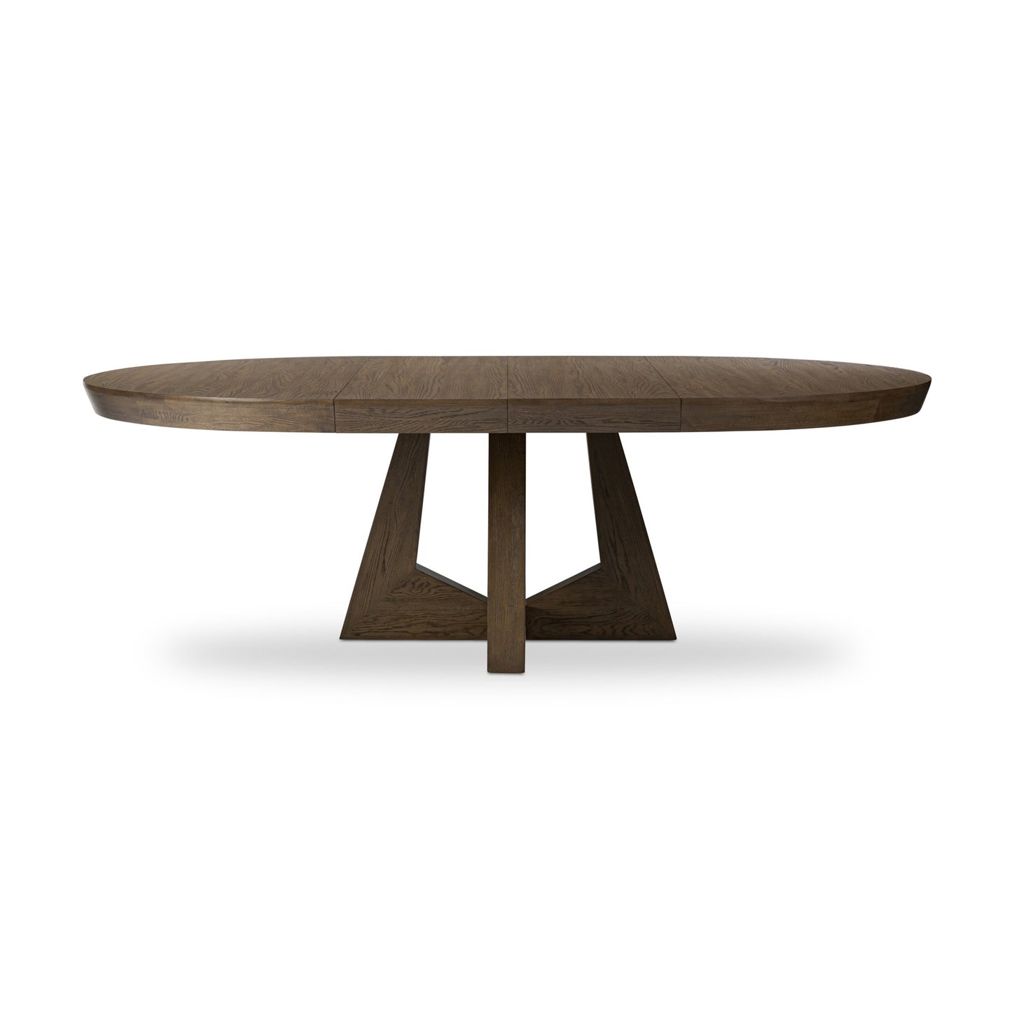 Zelda round extension dining table: fawn oak veneer-fawn oak