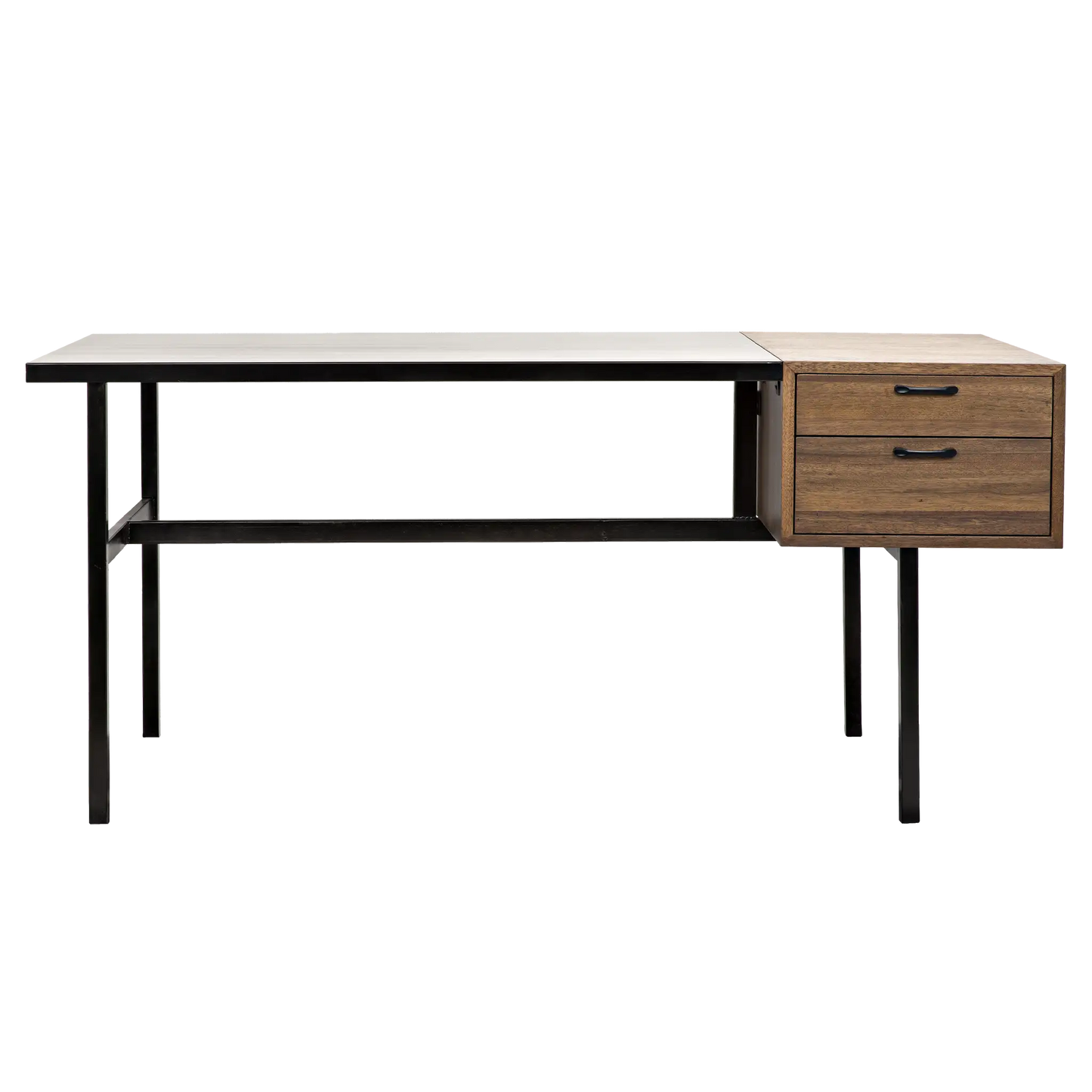 Algeron desk with black steel