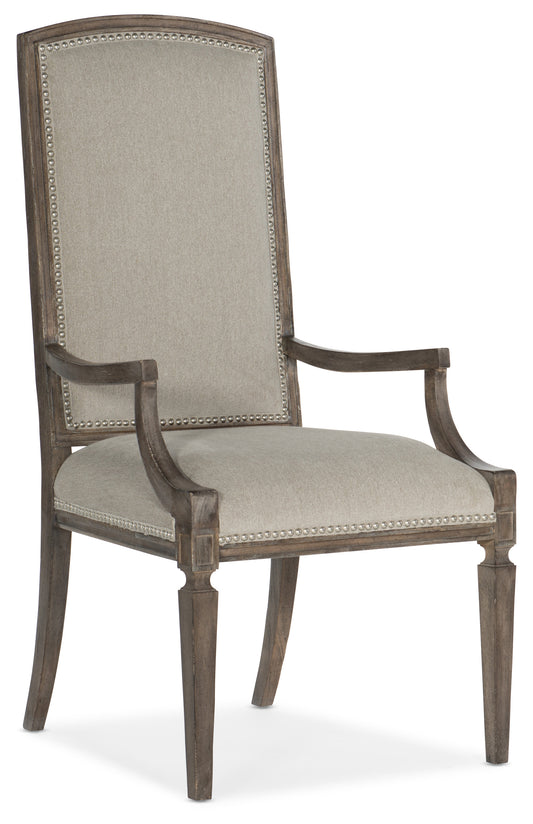 Woodlands arched upholstered arm chair - 2 per carton/price ea