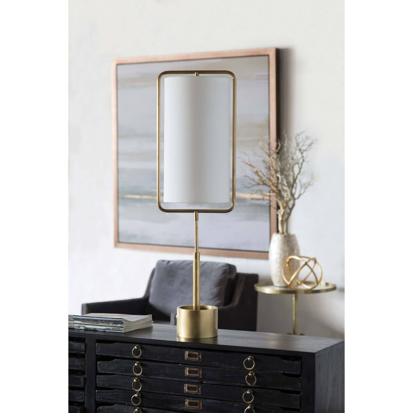 Geo rectangle table lamp