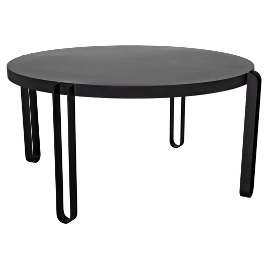 Marcellus dining table, 63", black metal