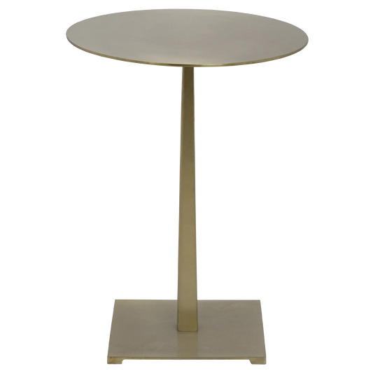 Stiletto side table, metal with brass finish