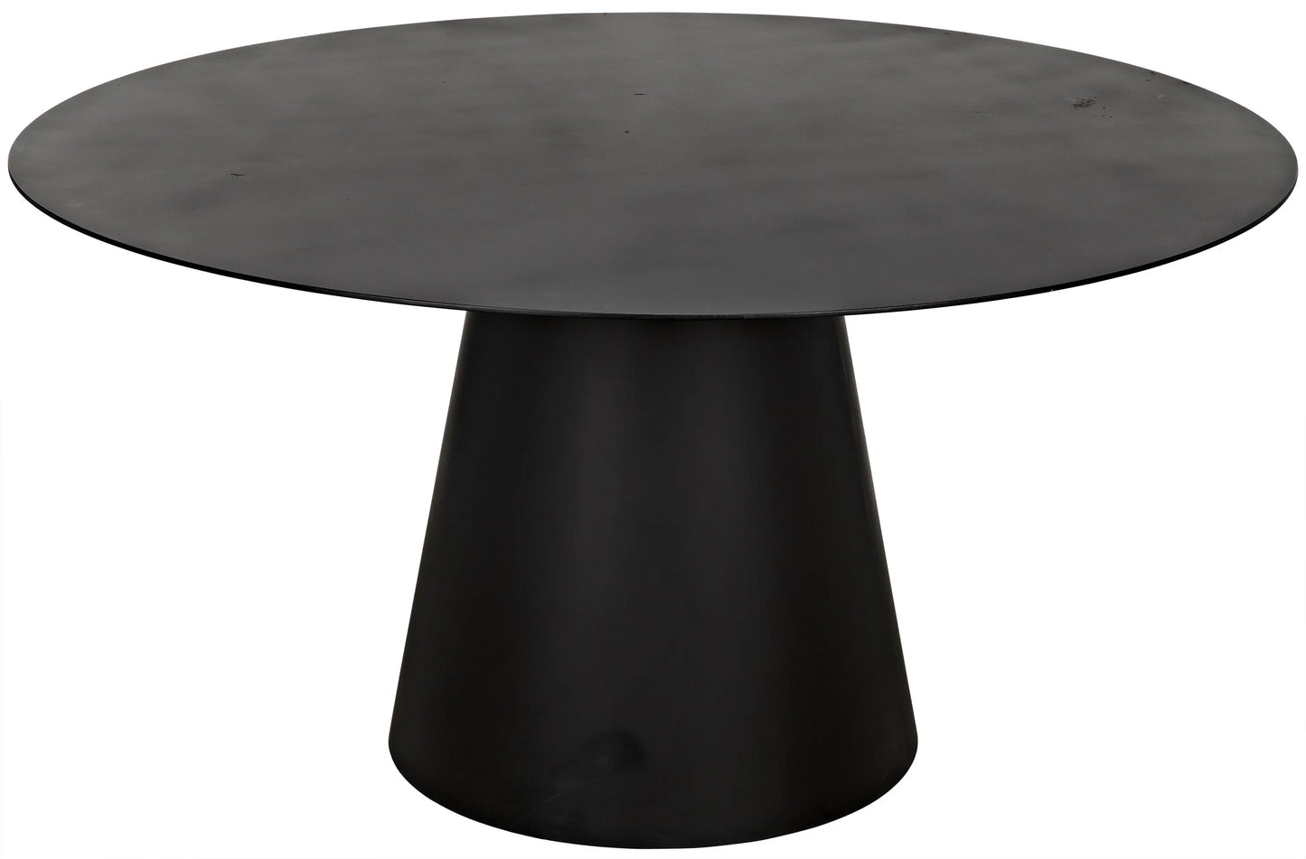 Vesuvius dining table, black steel