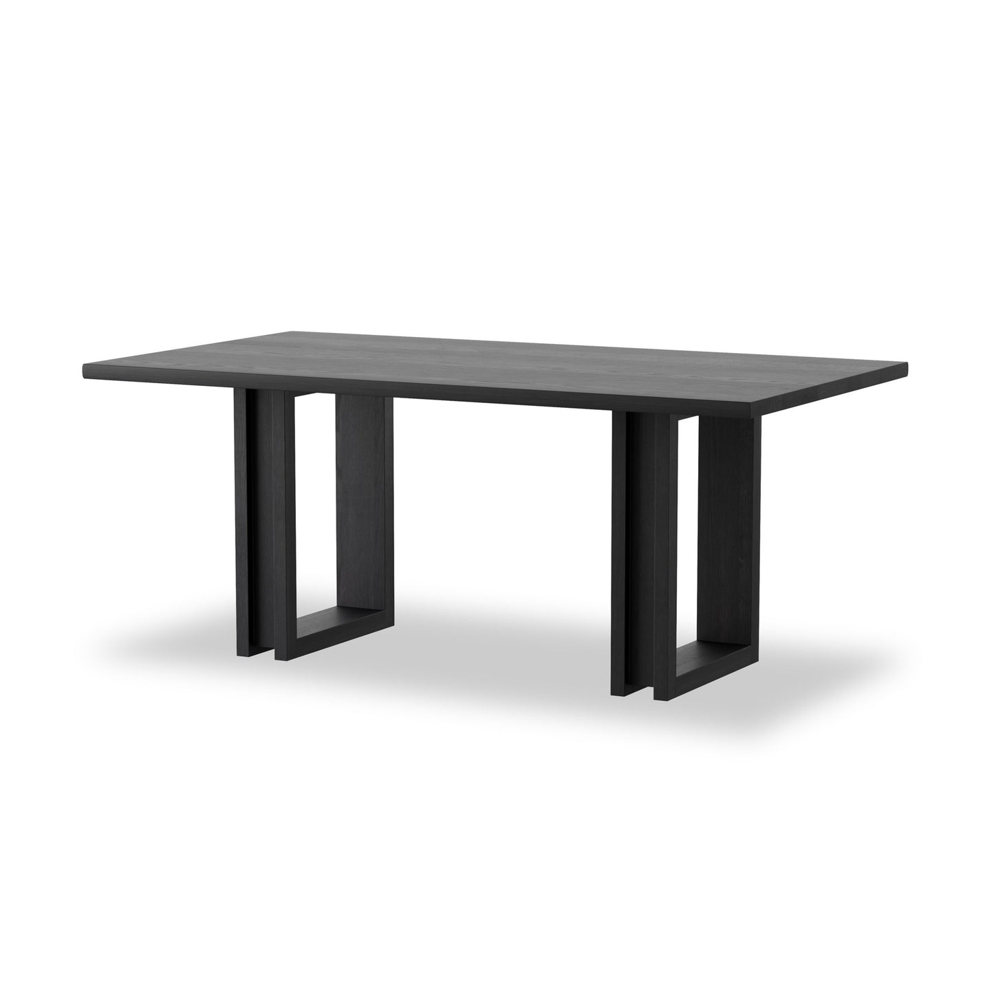 Carmel dining table: black wash