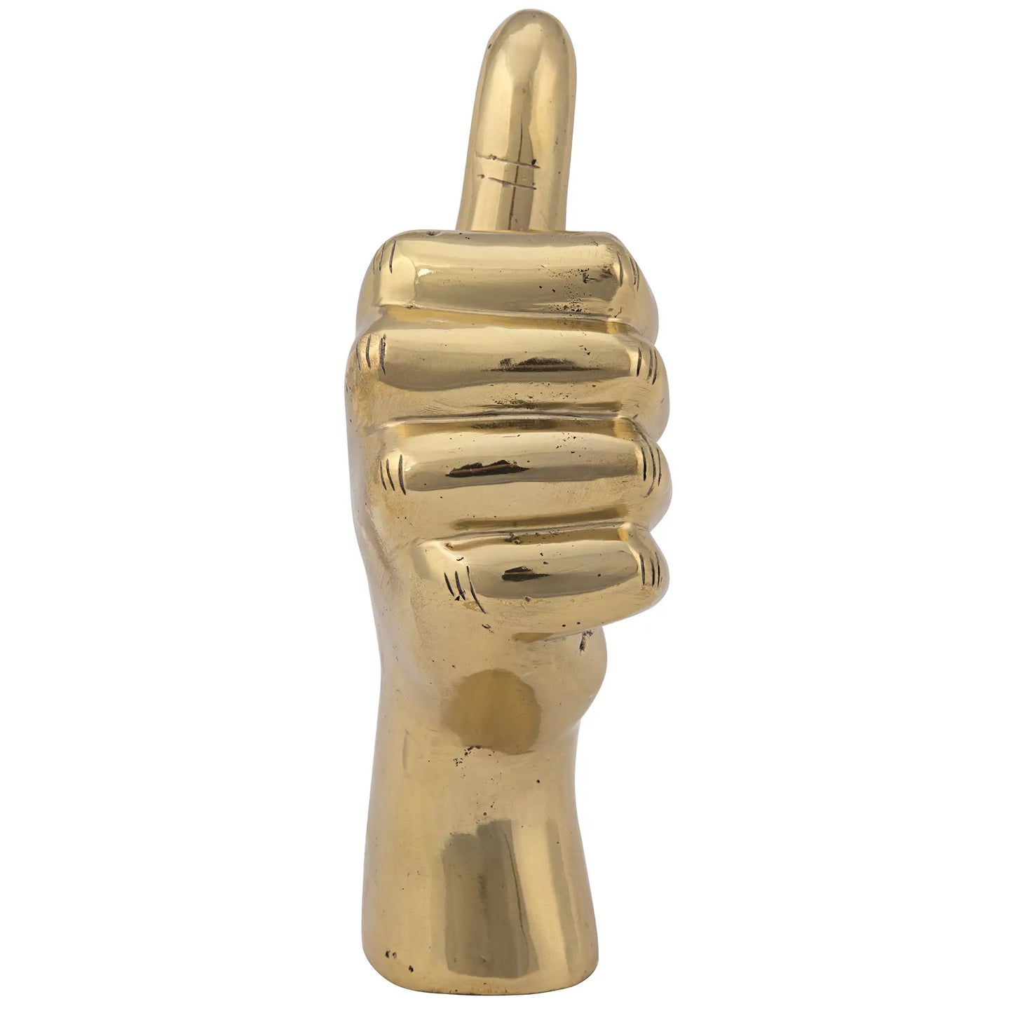 Thumbs up, brass