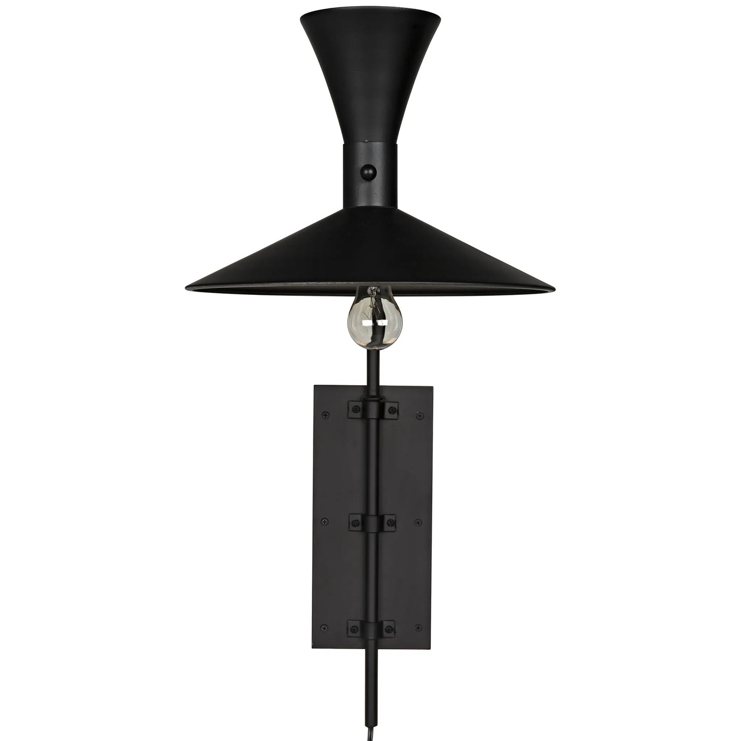 Enzo sconce, black steel