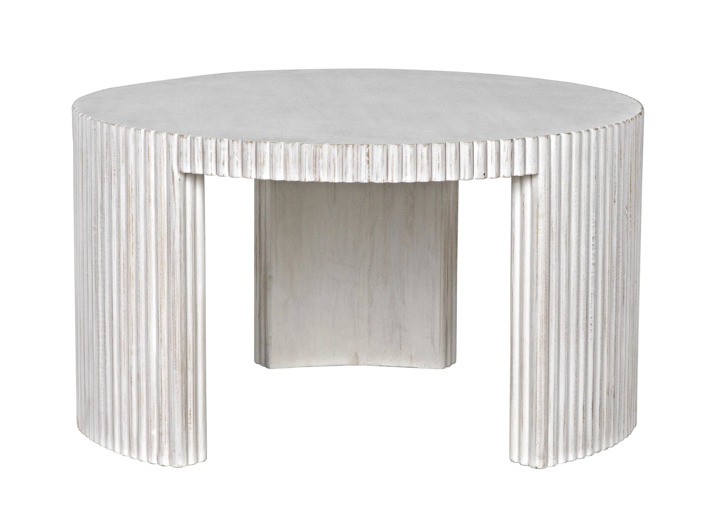 Jgor side/coffee table, white wash