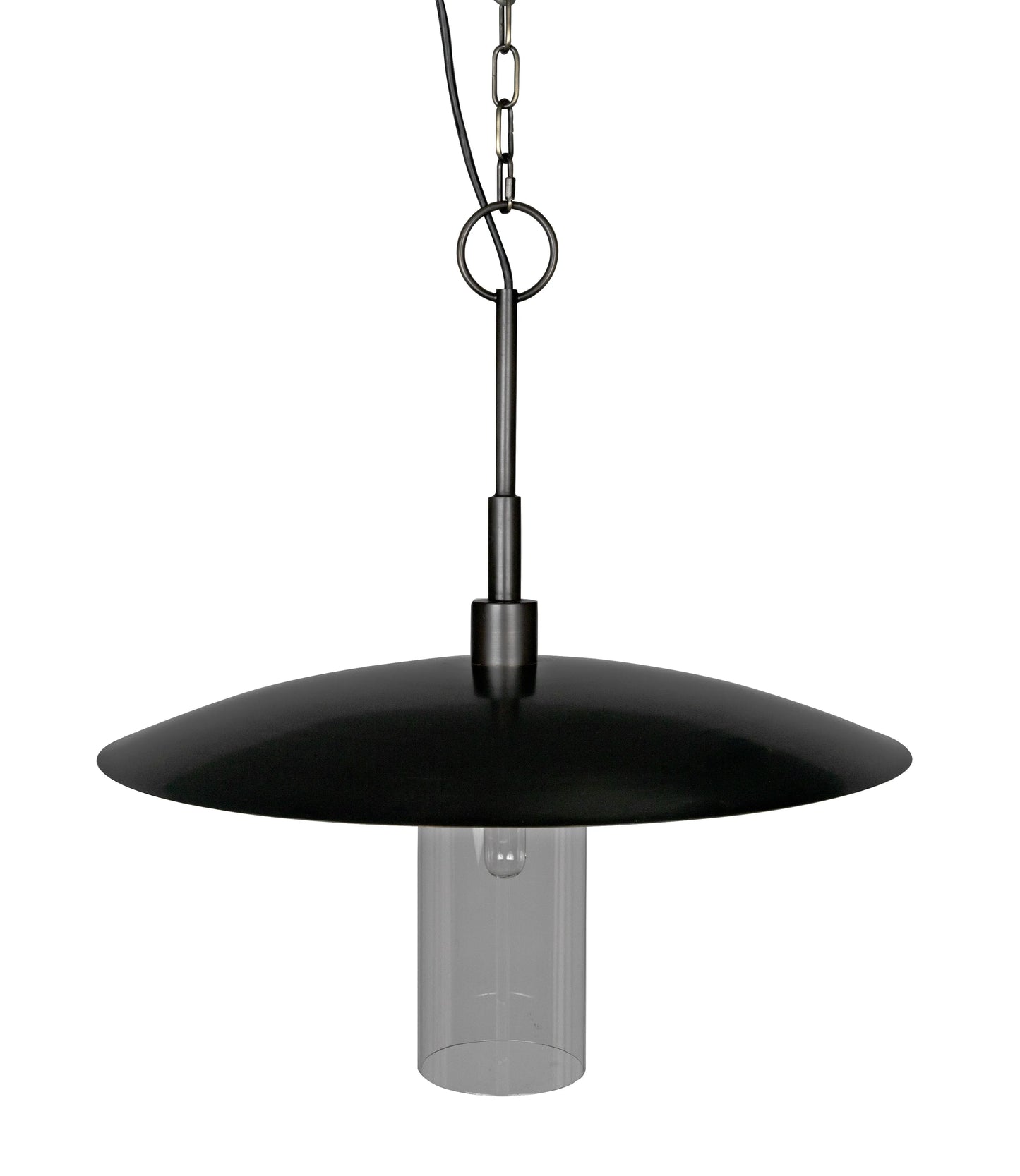 Anton pendant, metal with aged brass finish