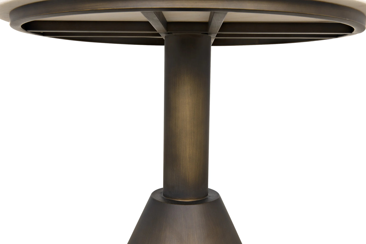 Joseph side table, aged brass