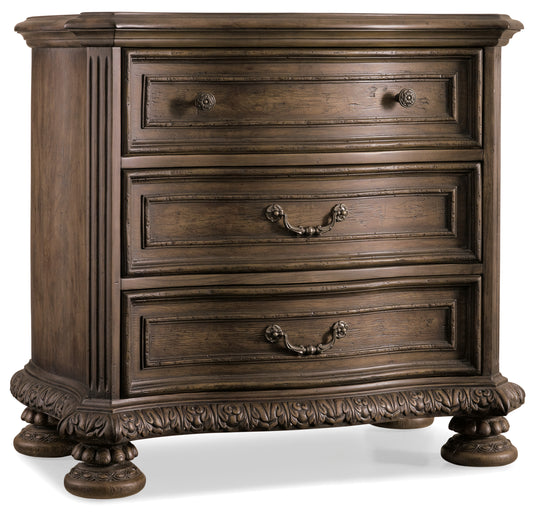 Rhapsody three drawer nightstand