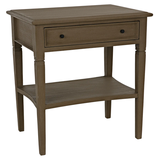 Oxford 1-drawer side table, weathered