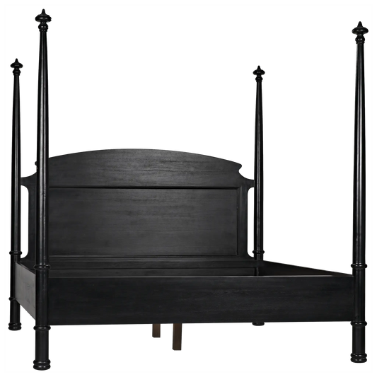 New douglas bed, eastern king, hand rubbed black