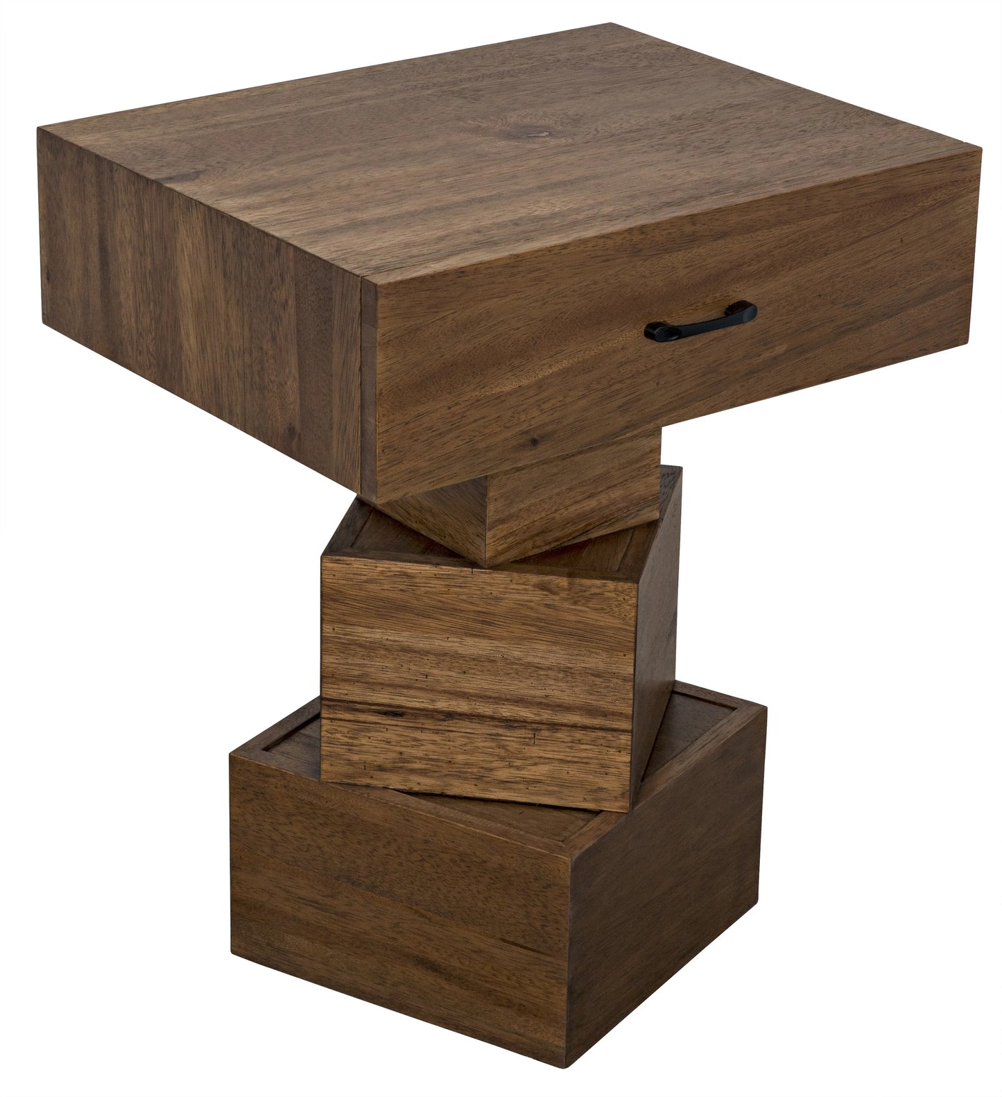 Grobius side table, dark walnut