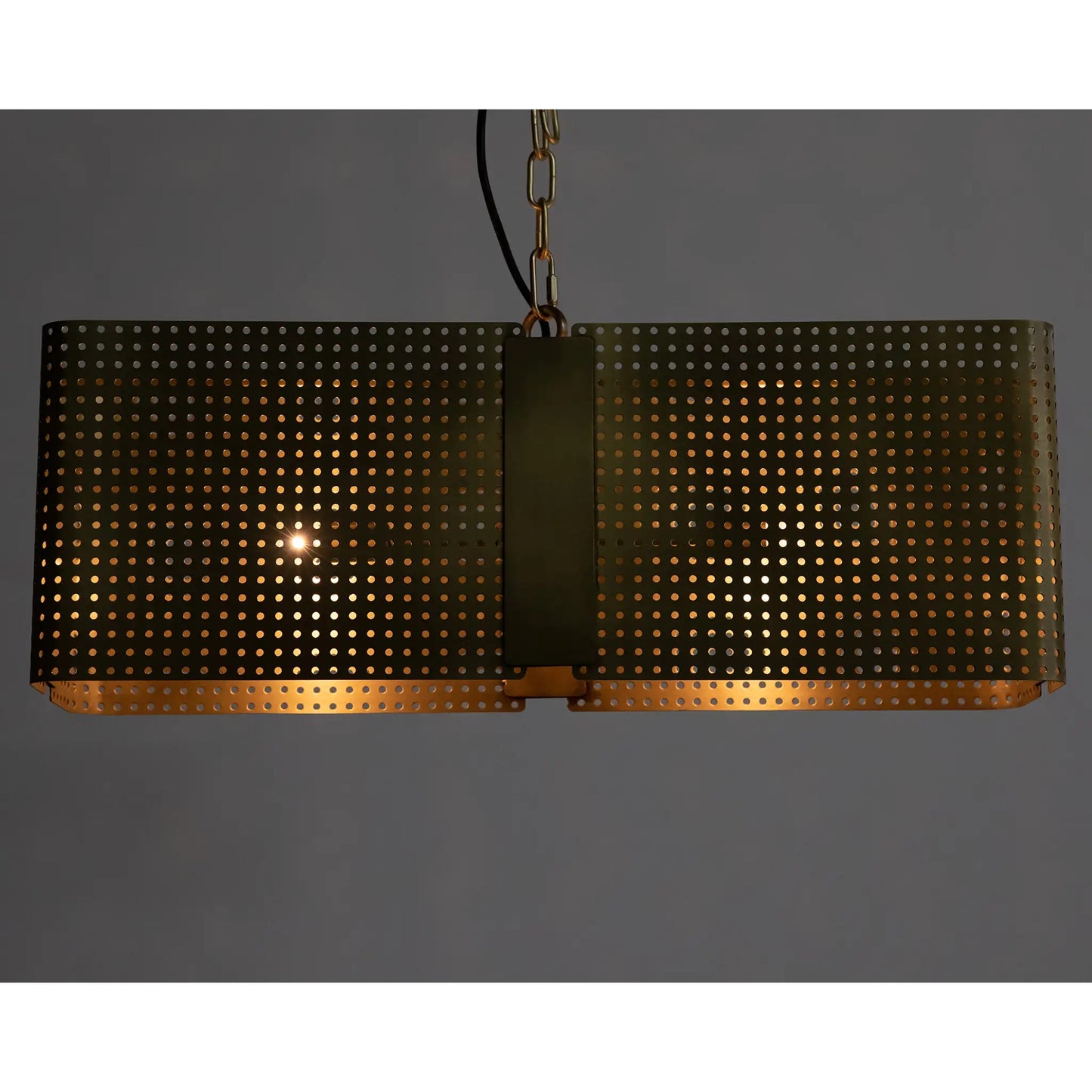 Apollo lantern, metal with brass finish