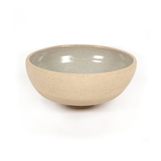 Pavel pedestal bowl-naturl speckled clay
