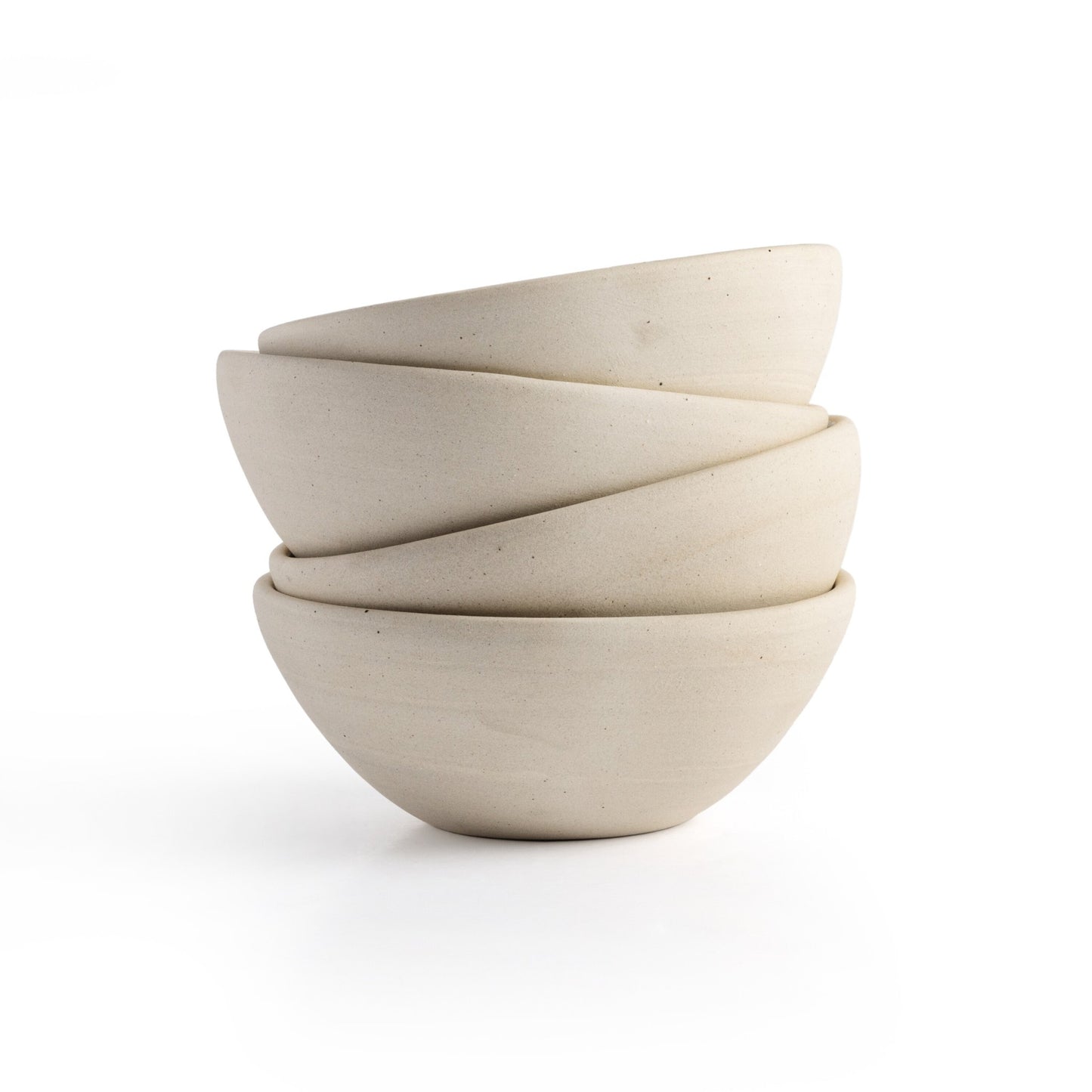 Nelo small bowl, set of 4-cream matte