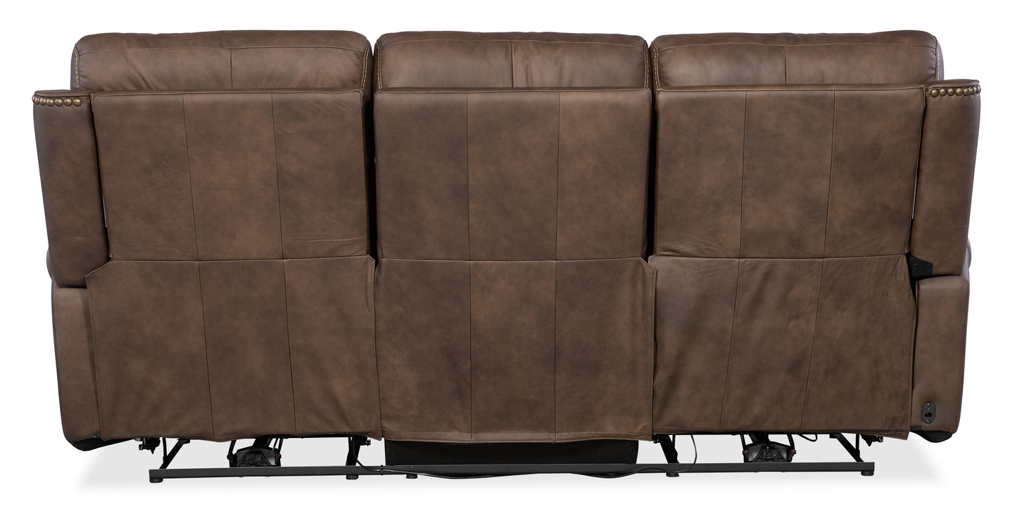 Duncan power sofa w/power headrest & lumbar