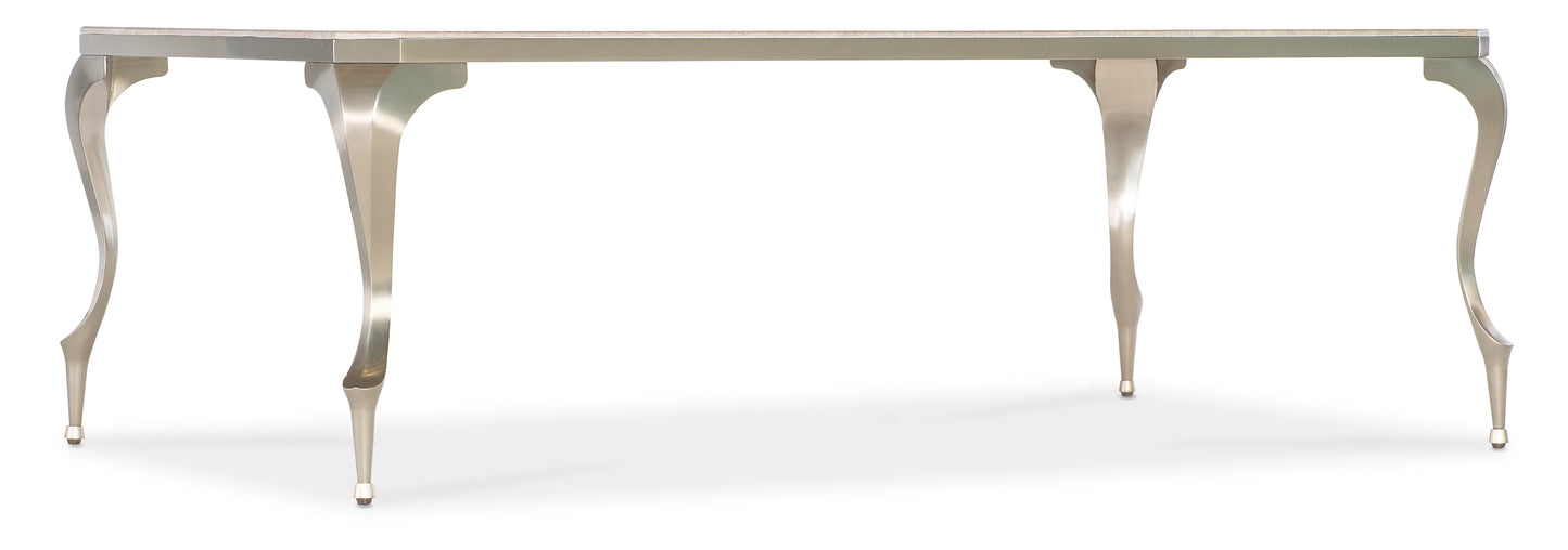 Bella donna rectangle stone top cocktail table