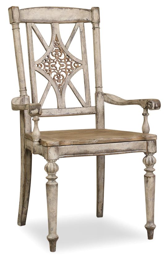 Chatelet fretback arm chair - 2 per carton/price ea