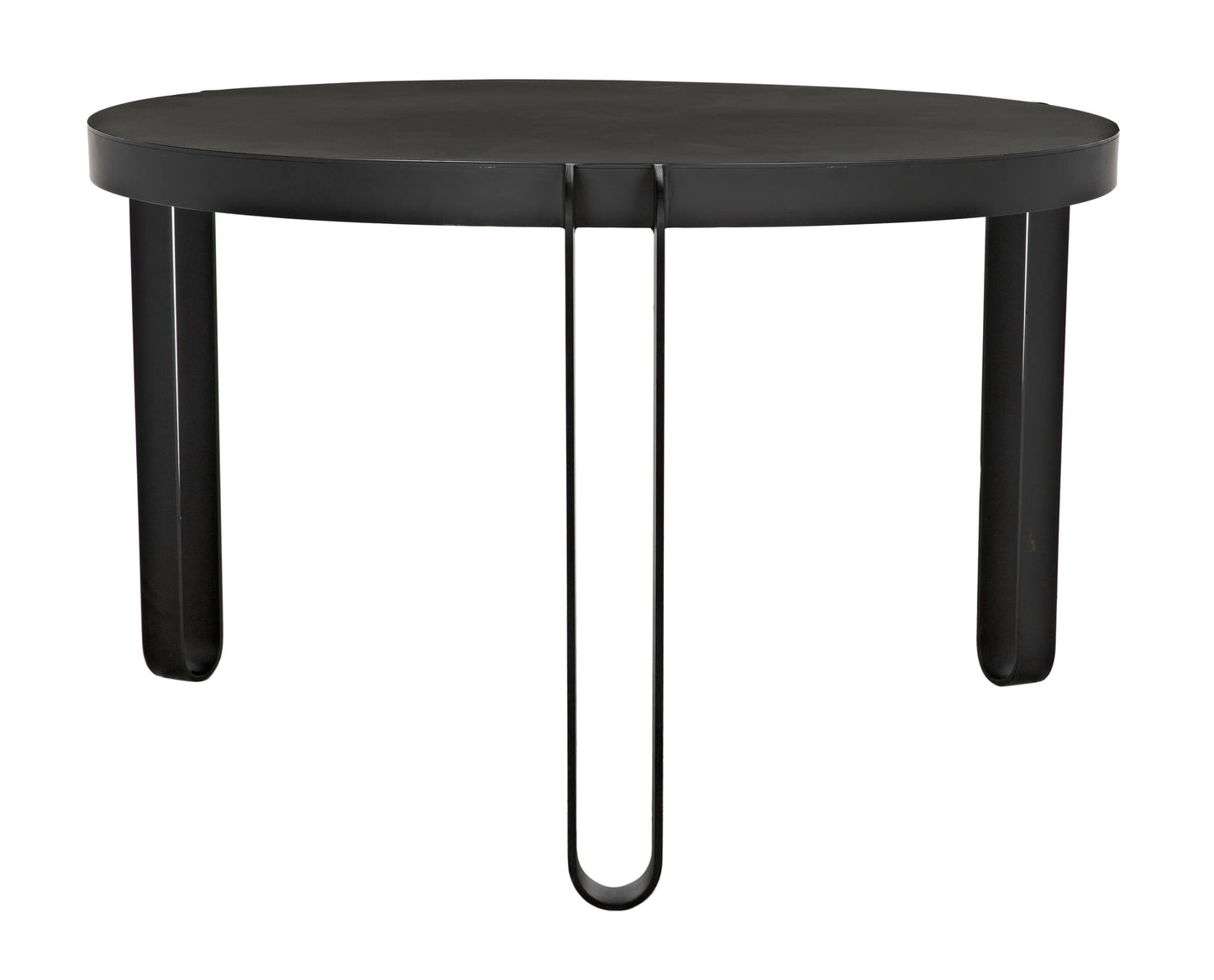 Marcellus dining table, 49", black metal