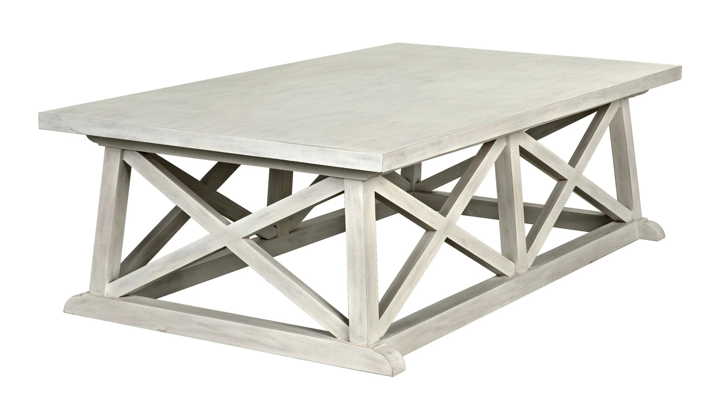 Sutton coffee table, white wash