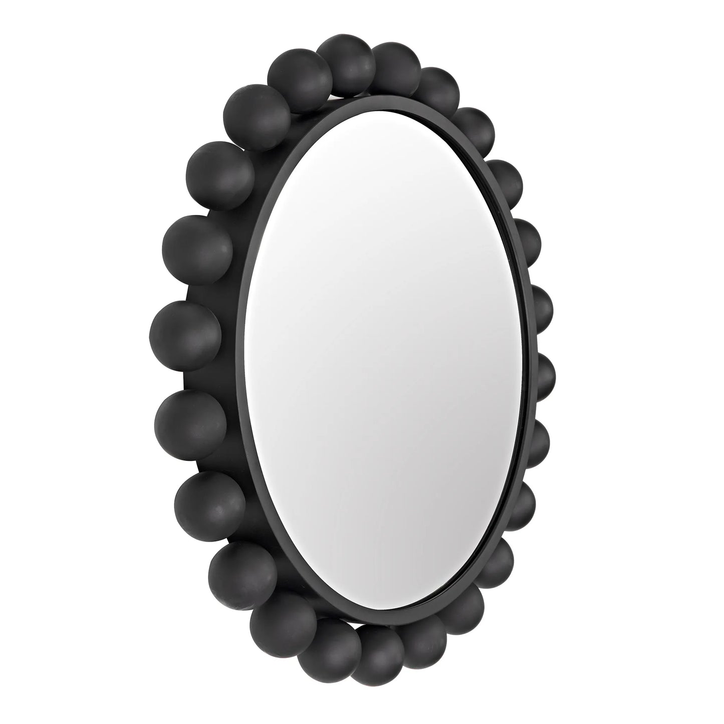 Cooper mirror, black steel