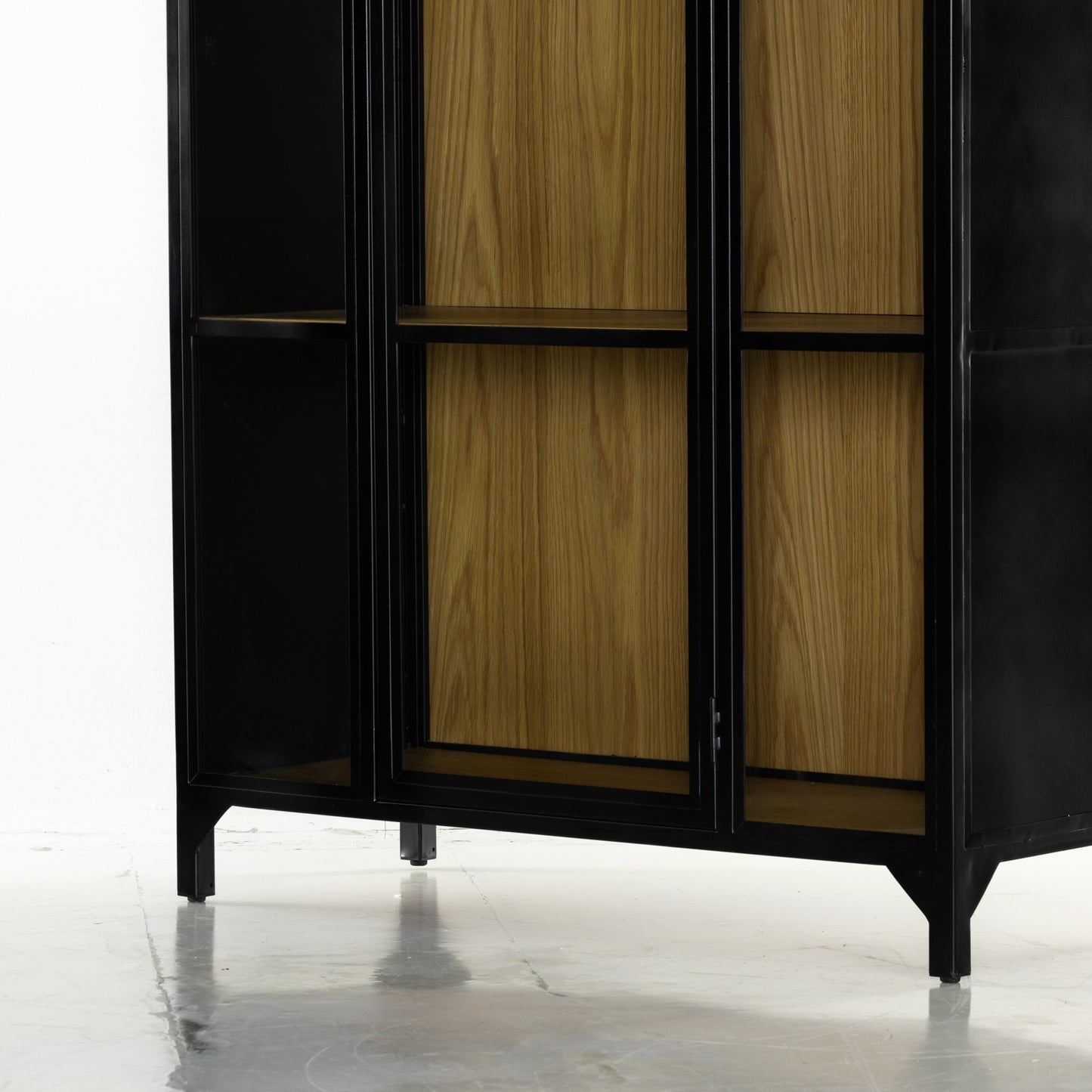 Belmont cabinet oak-black