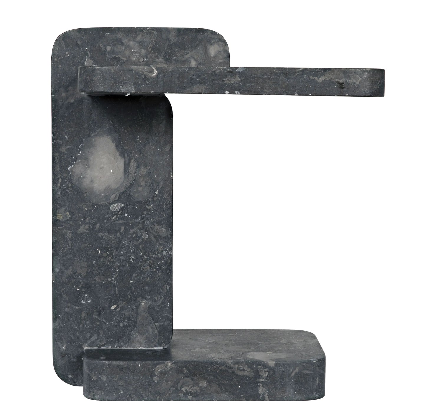 North side table, black marble