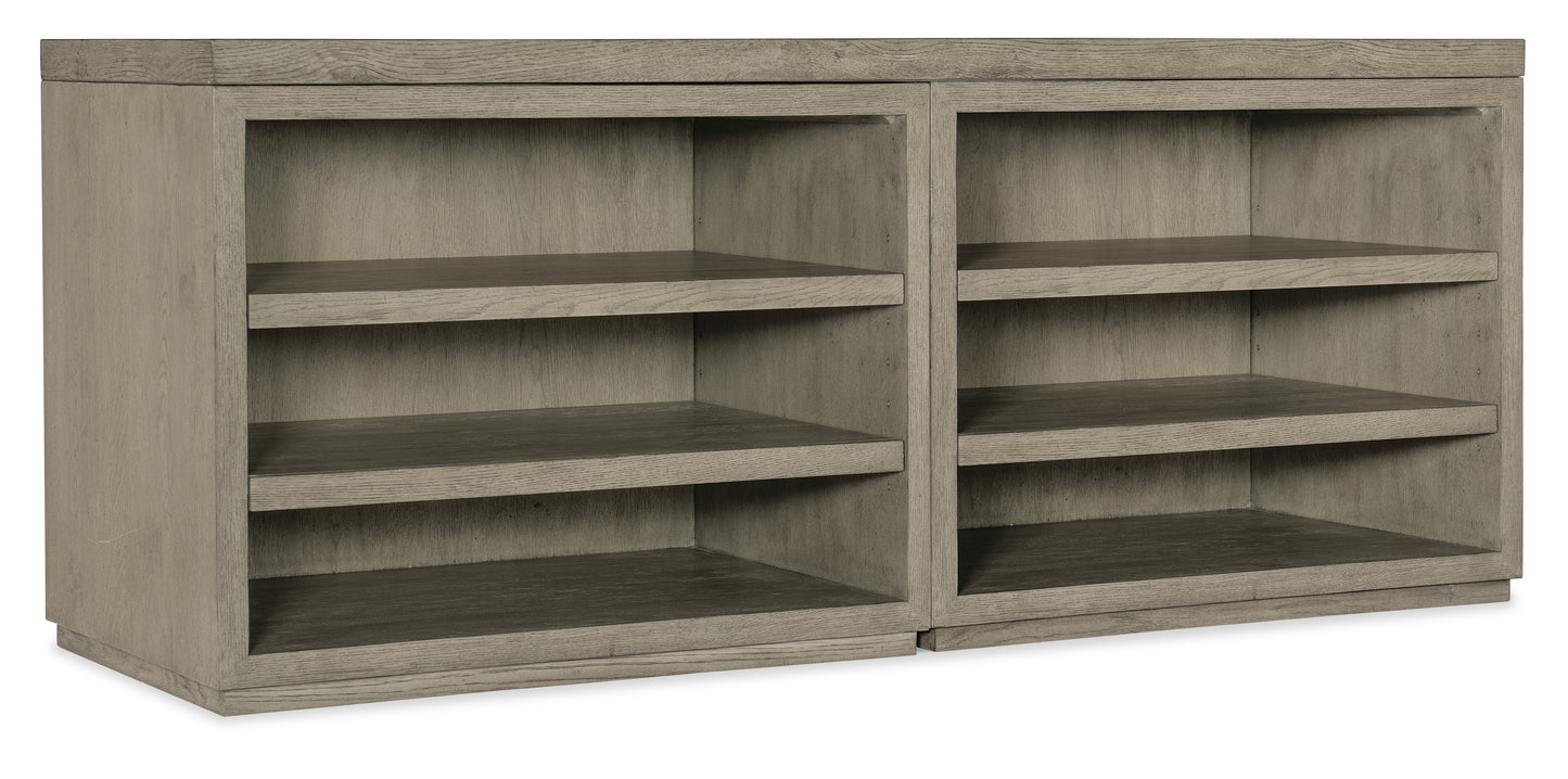 Linville falls 72" credenza with two open desk cabinets