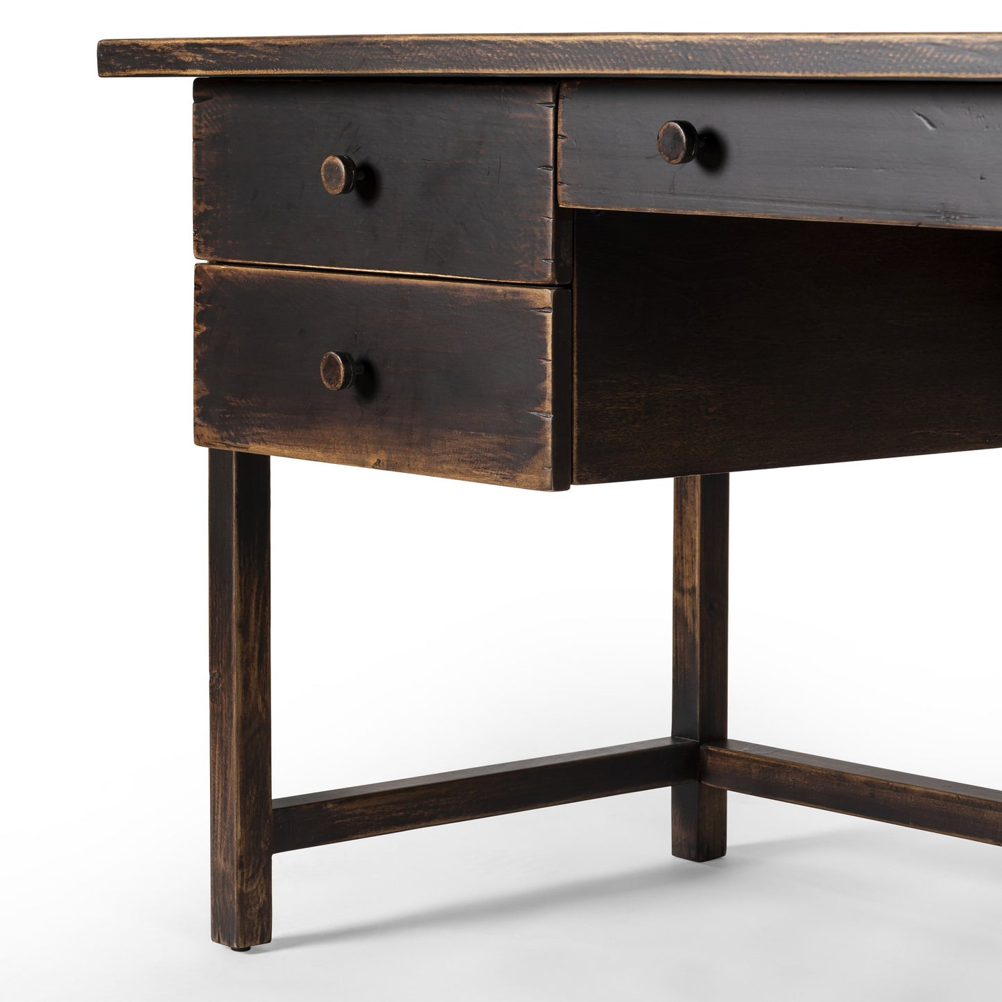 Reign desk-distressed walnut