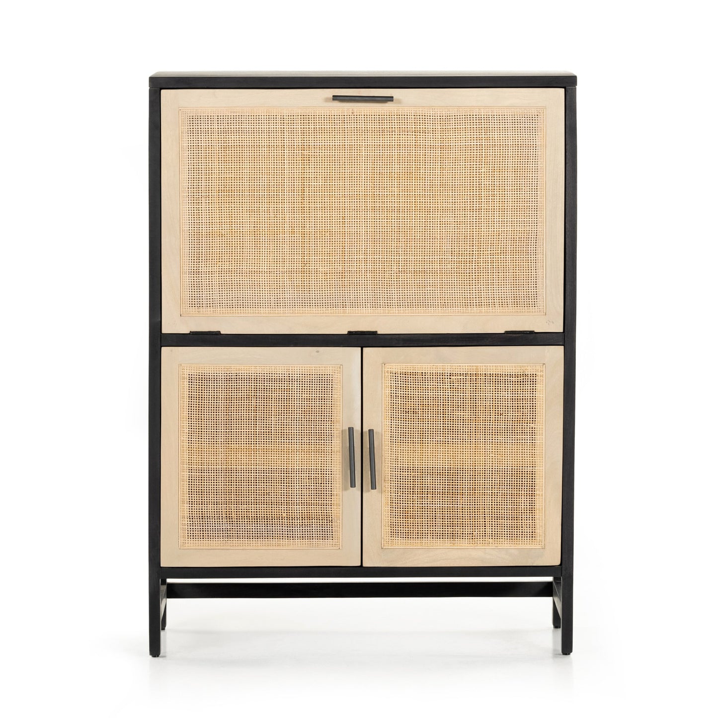 Caprice bar cabinet-natural cane