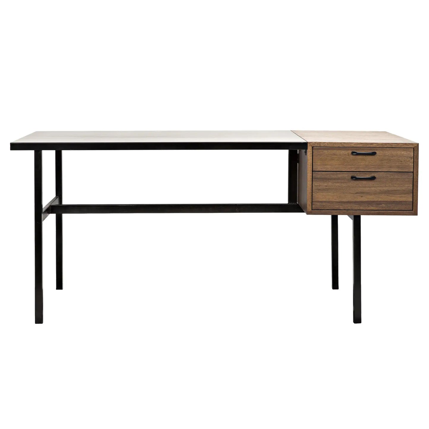 Algeron desk with black steel