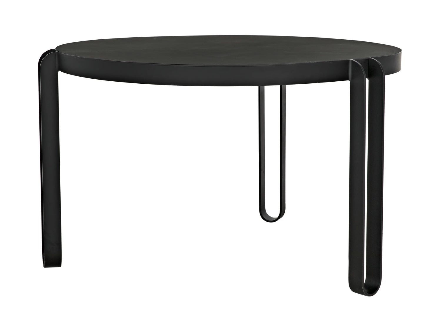 Marcellus dining table, 49", black metal